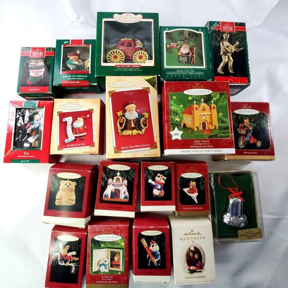 Vintage Hallmark Keepsake Christmas Ornaments 1980s to 2006 Lot Of 19 - Picture 5 of 5